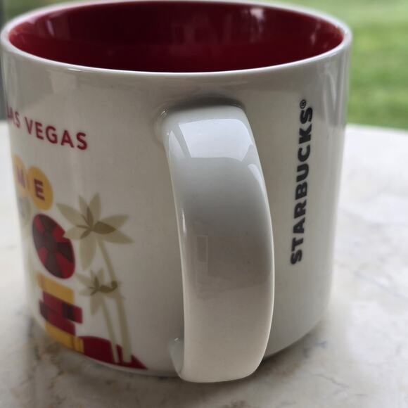 STARBUCKS Las Vegas Nevada 14oz Coffee Mug Cup You Are Here Series Red - Picture 5 of 11